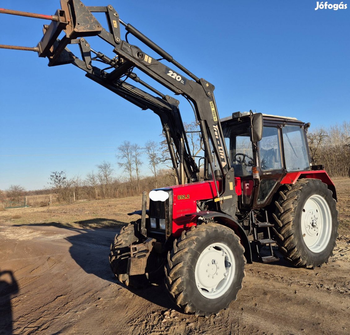 Mtz 892.2 traktor klímás grammer Traclift homlokrakodó 