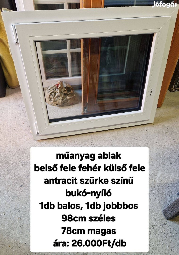 Műanyag ablak 98*78