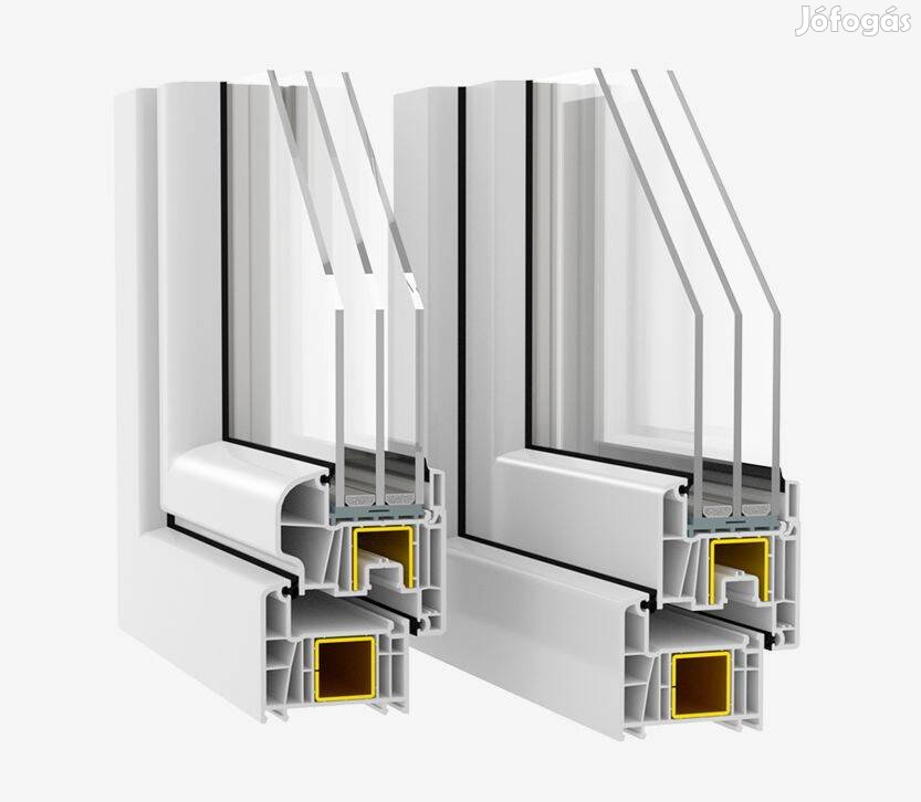 Műanyag ablak, új, 90x210 e.a. bny, Ingyenes Országos Szállítás