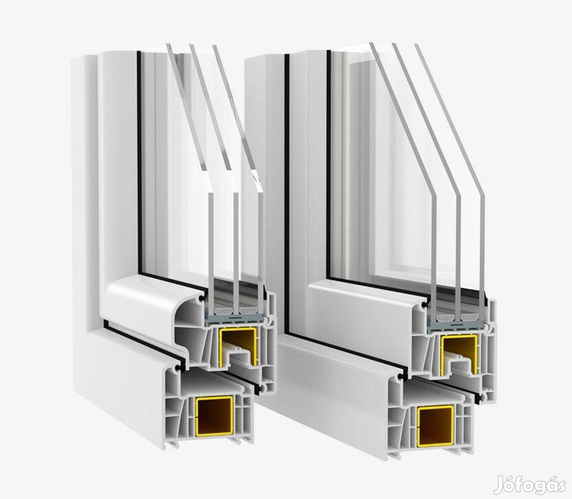 Műanyag ablak,új, 90x90 bny, Ingyenes Országos Szállítással