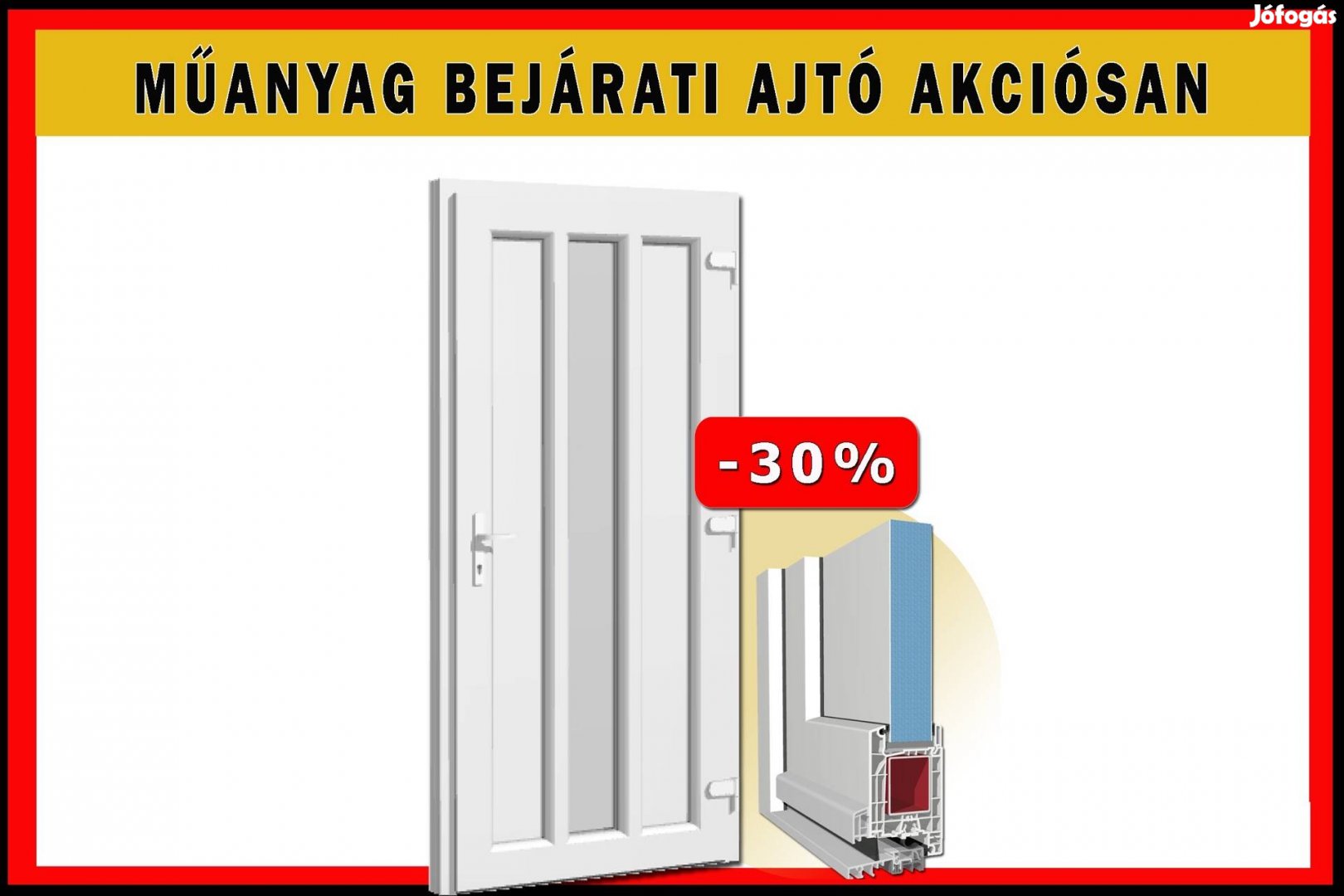 Műanyag bejárati ajtó online Akció