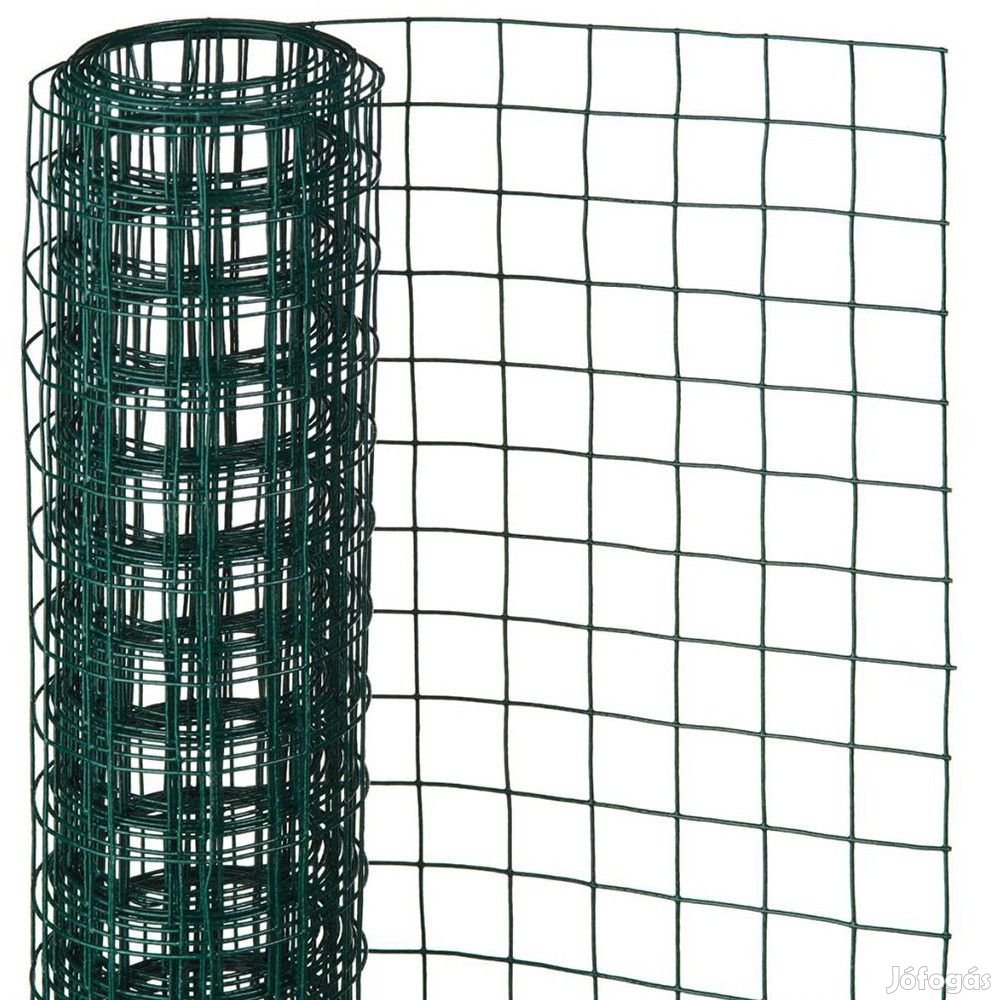 Műanyag bevonatú acél drótháló kerítés 1,5 x 30m, vastagság 1,5 mm