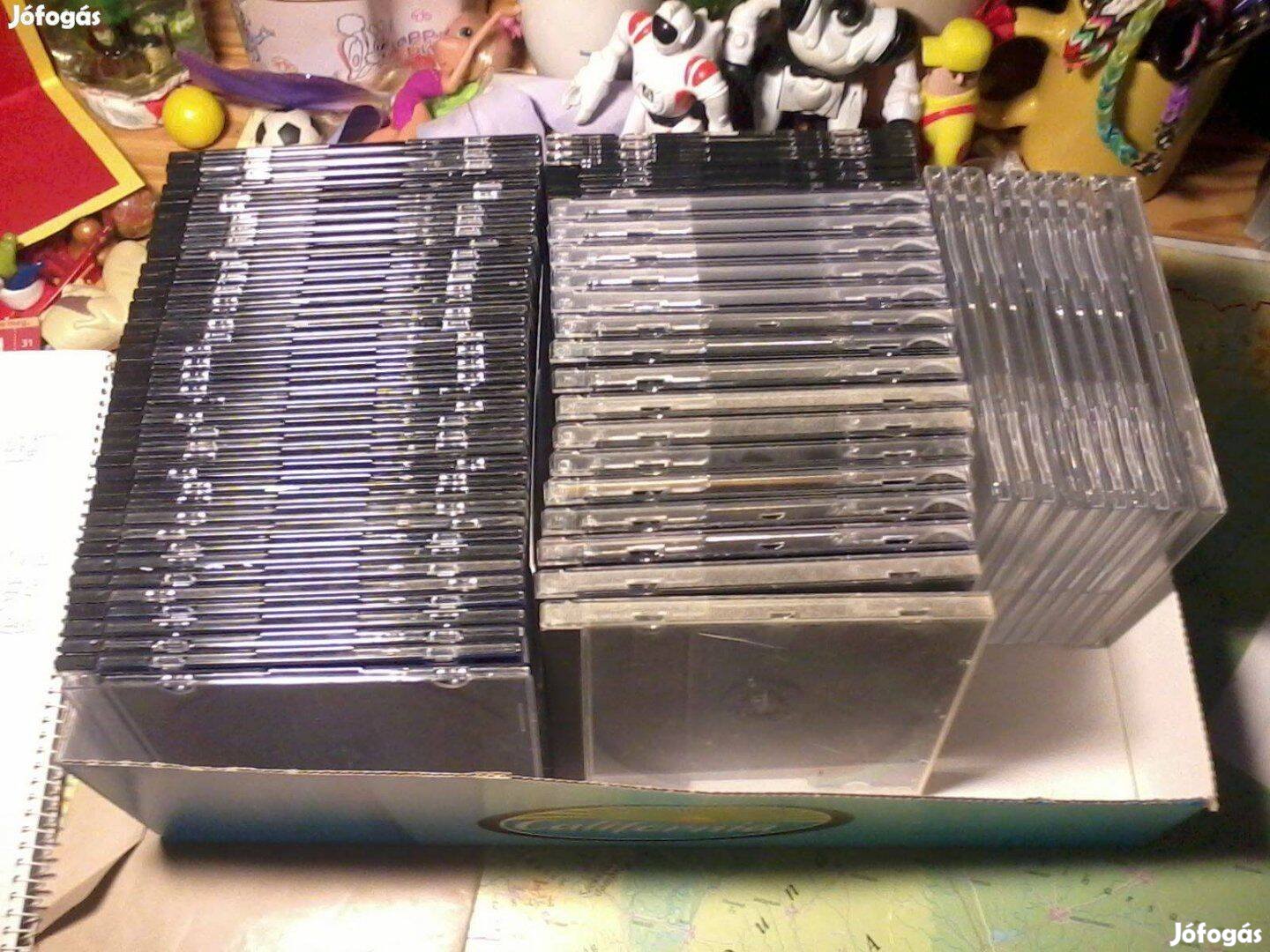 Műanyag cd tokok 3-40 db