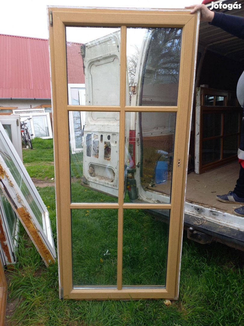 Műanyag erkély terasz ajtó 99 cm x 218 cm