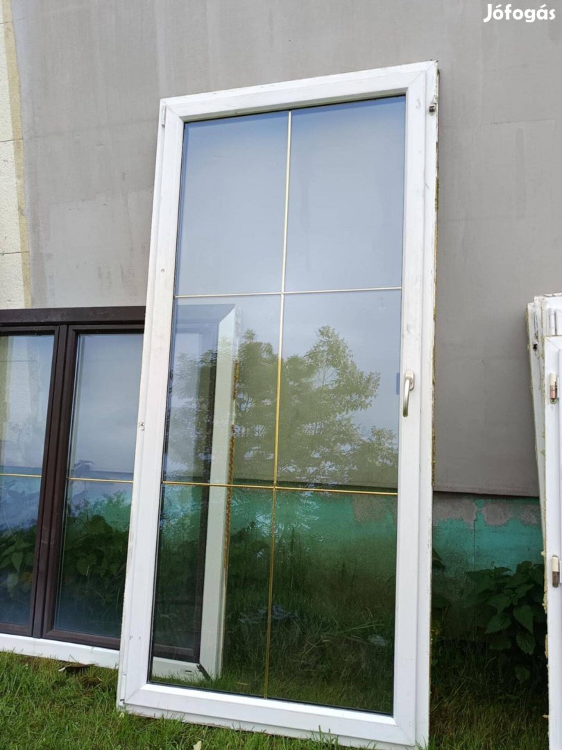 Műanyag erkély ajtó 230 cm×108 cm