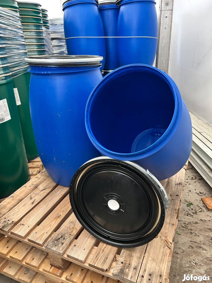 Műanyag hordó 120 liter