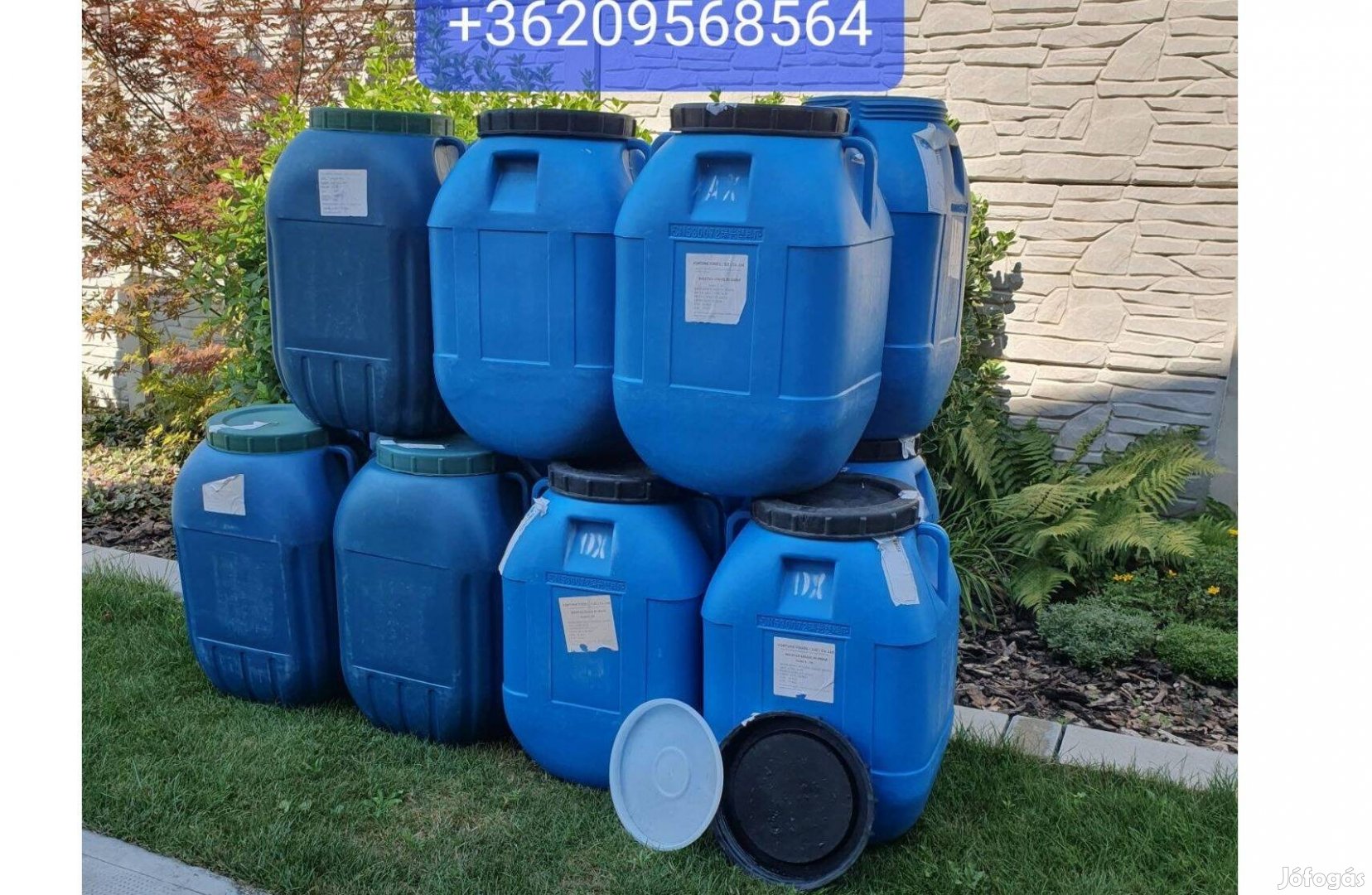 Műanyag hordó 60l