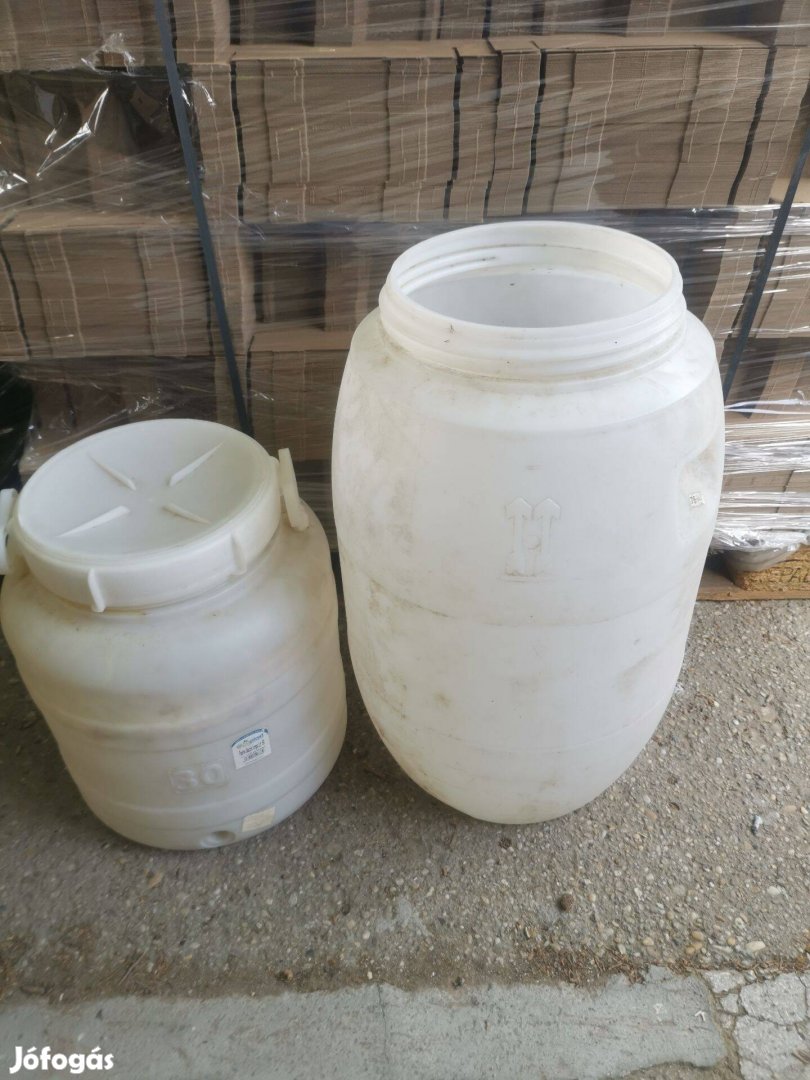 Műanyag hordók 30L és 60L