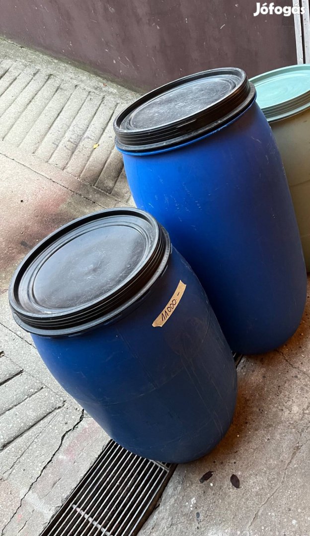 Műanyag hordók (120 és 140 liter)