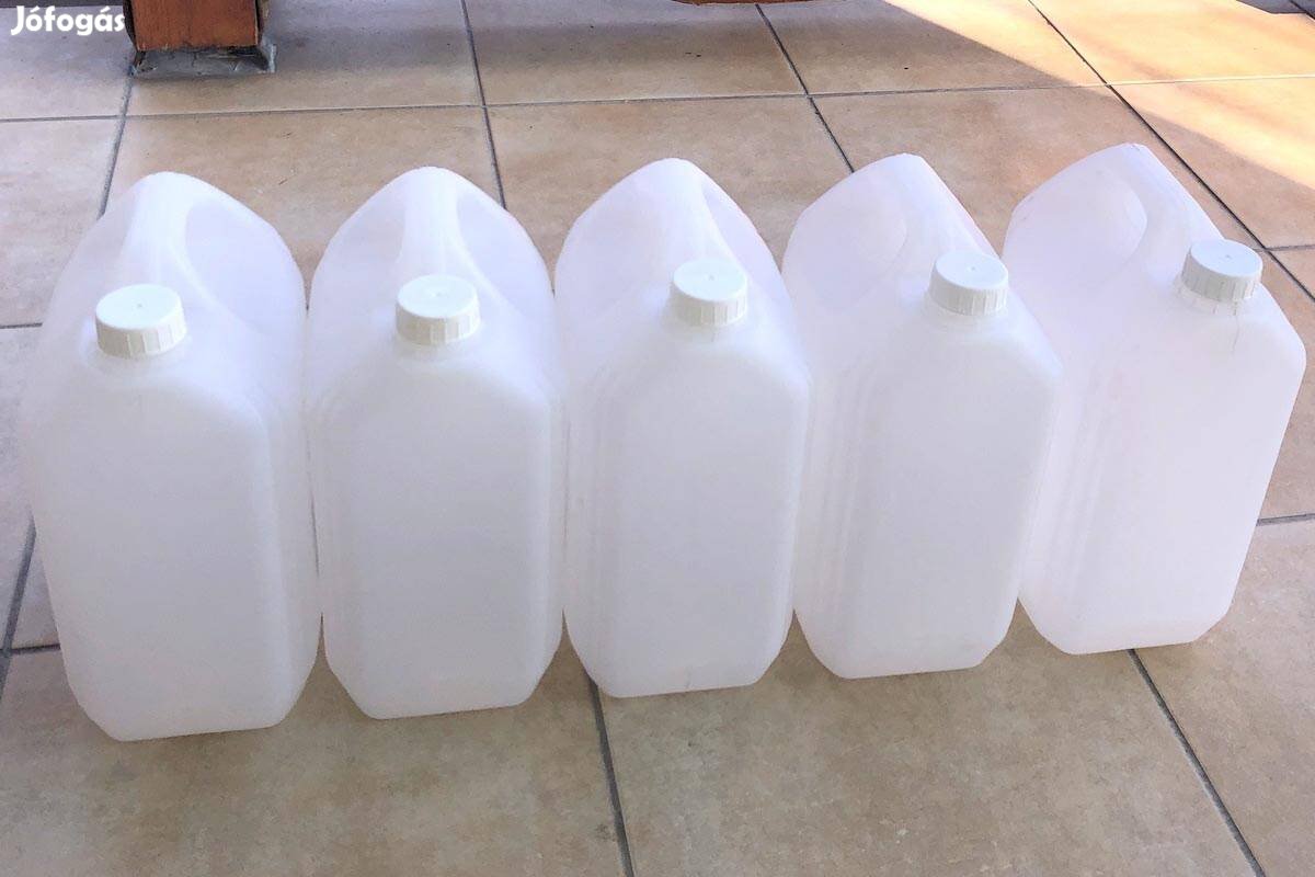 Műanyag kanna 5 liter - 5 literes műanyagkanna tároló víztároló edény