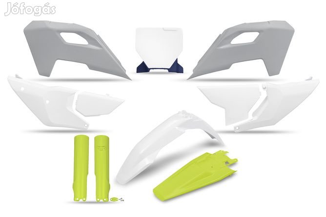Műanyag készlet villa védőkkel Husqvarna TC / FC 2023 után UFO neon sá