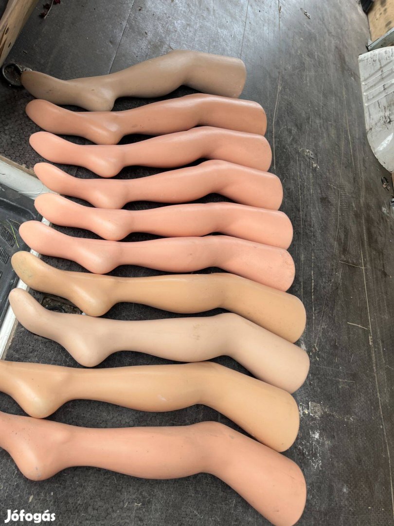 Műanyag női bolti próbababa harisnya bemutató testszínű láb eladó
