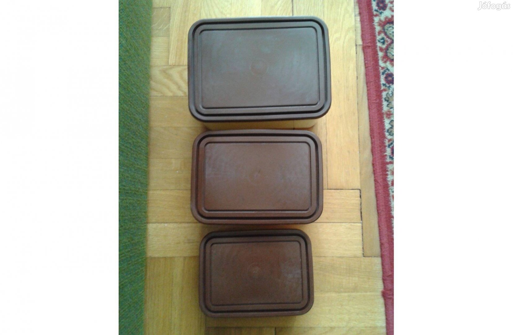 Műanyag tároló doboz-3 darabos