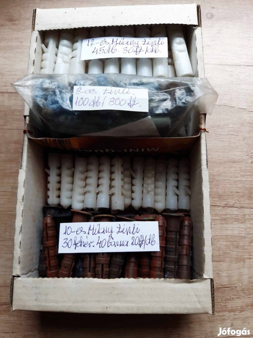 Műanyag tipli - 8-as méretben