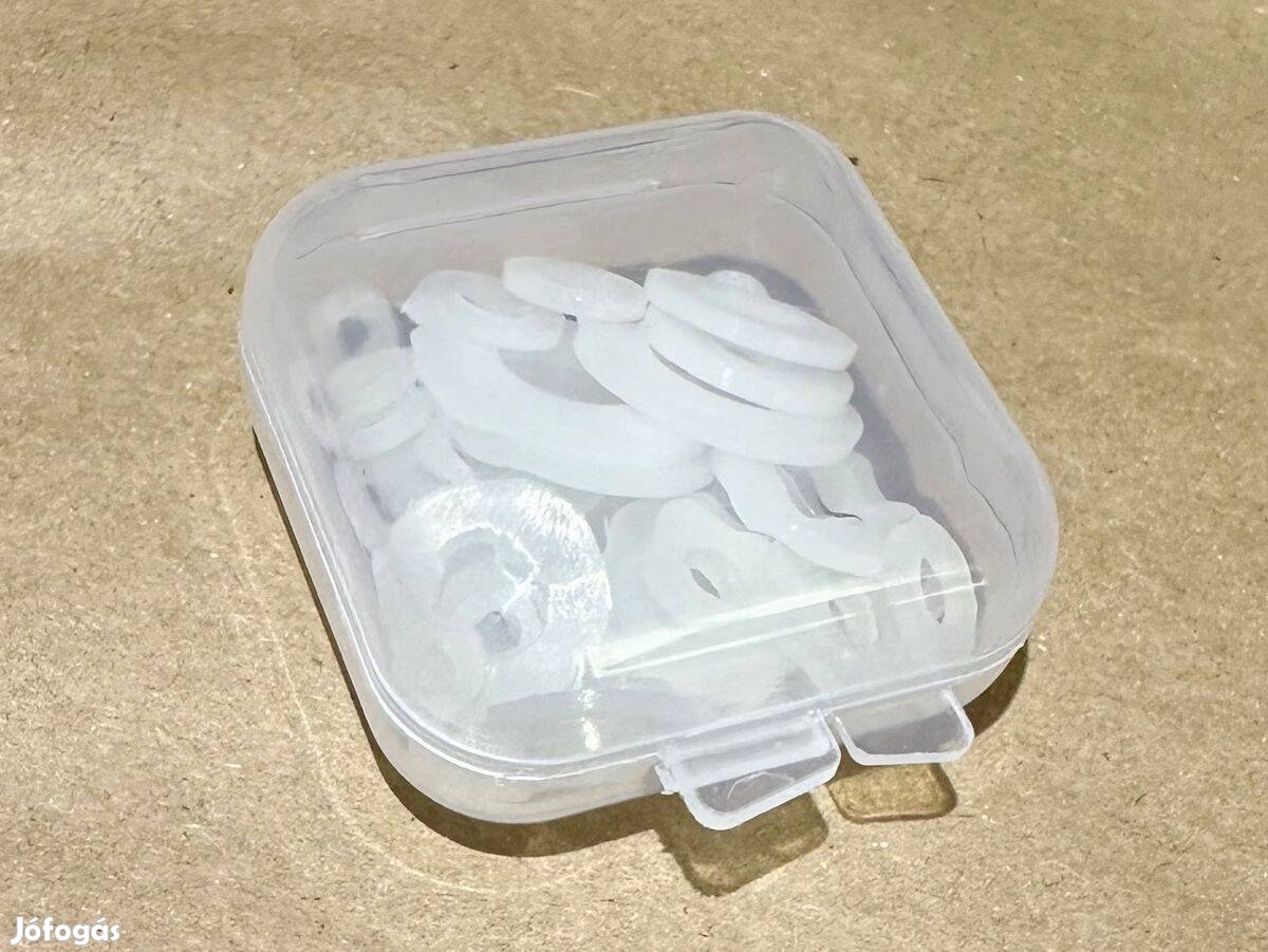 Műanyag villamos szigetelő gyűrű alátét 50 db szigetelőgyűrű