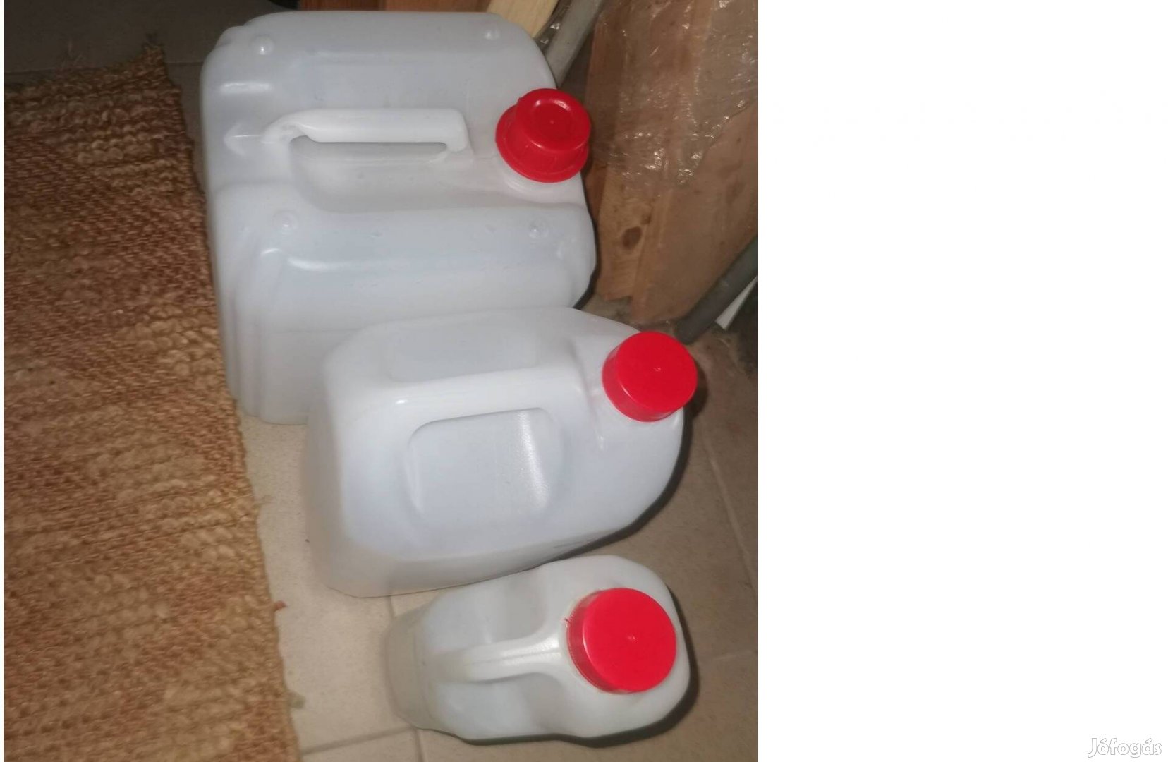 Műanyag vizes kanna csomag, együtt vagy külön, 8-5-2 liter, tiszta