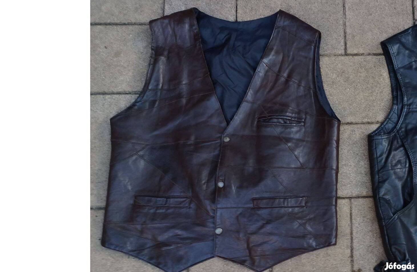 Műbőrmellény mellény L