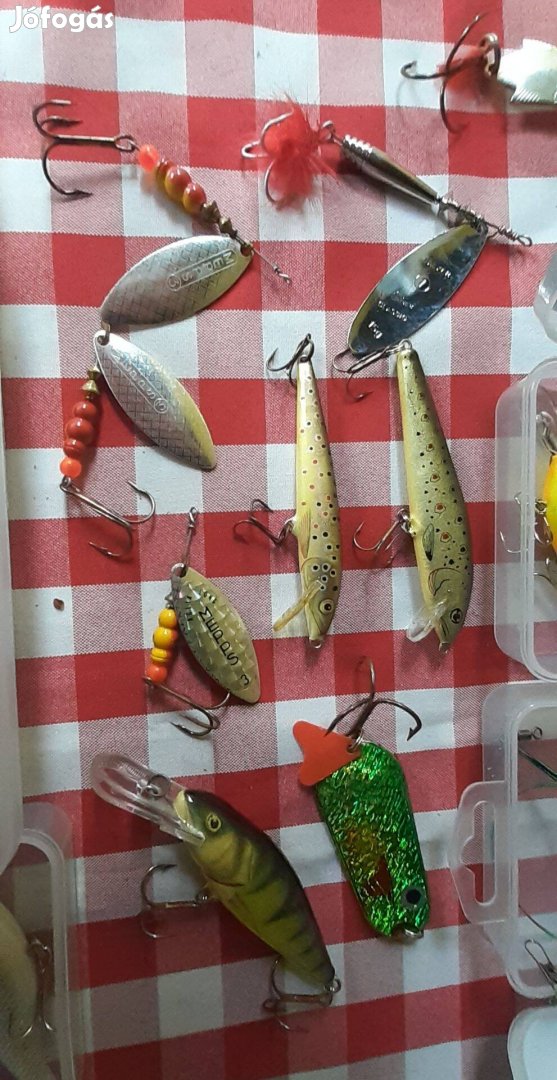 Műcsali, Wobbler, Villantó Mepps, Rapala, Salmo, Kamasaki 32db