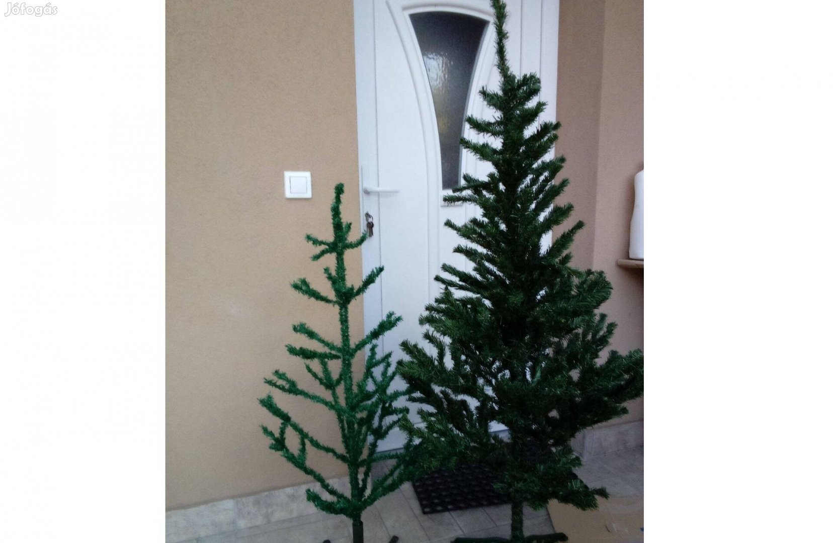 Műfenyő karácsonyfa 110cm 150cm fém fenyőtalp