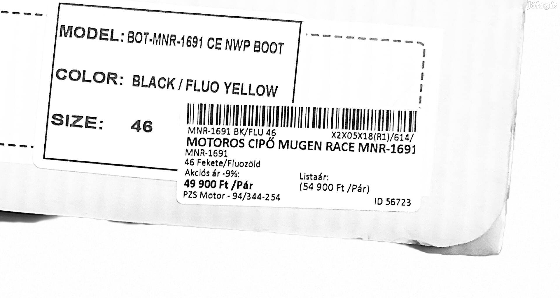 Mugen race motoros cipő újszerű