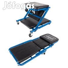 Mühely aláfekvő ágy!Scheppach 150kg terherbirás!Székké alakítható!