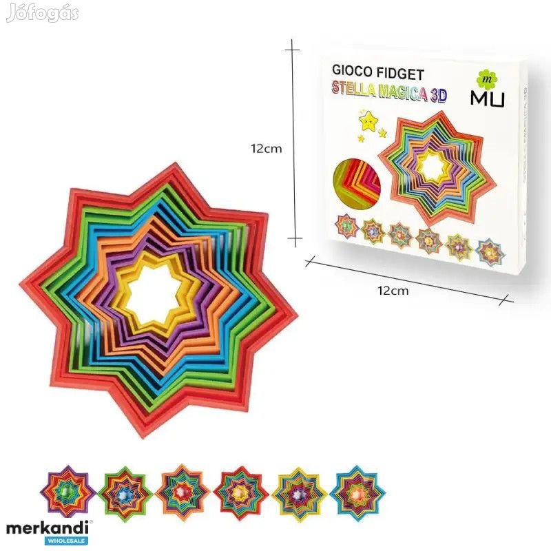 Mulin 3D Csillag Formájú Stresszoldó Fidget Játék