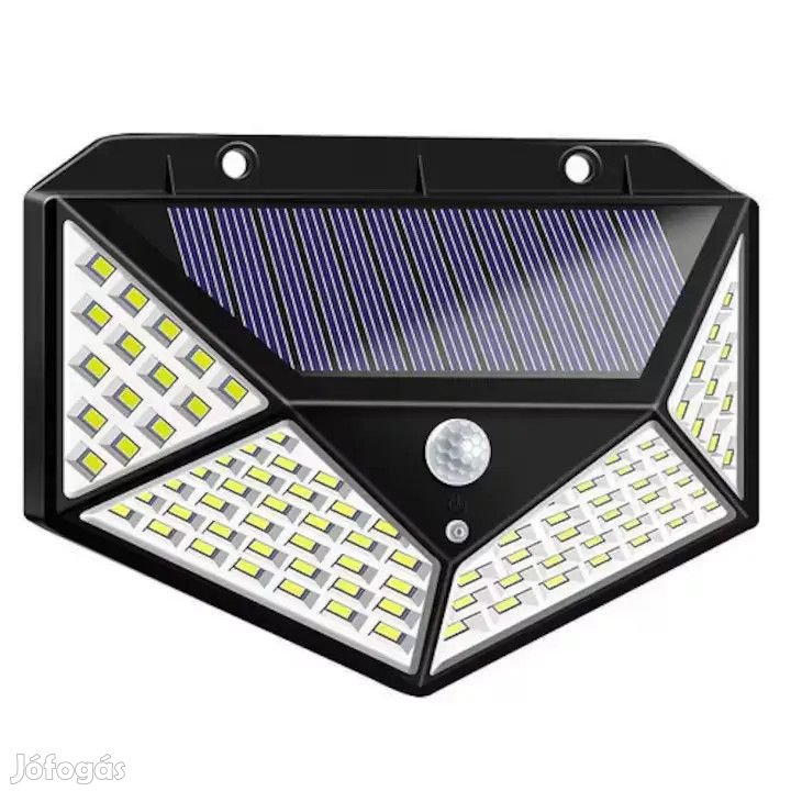 Mulin BL-114SMD napelemes mozgásérzékelős LED lámpa - 114 SMD LED, 68