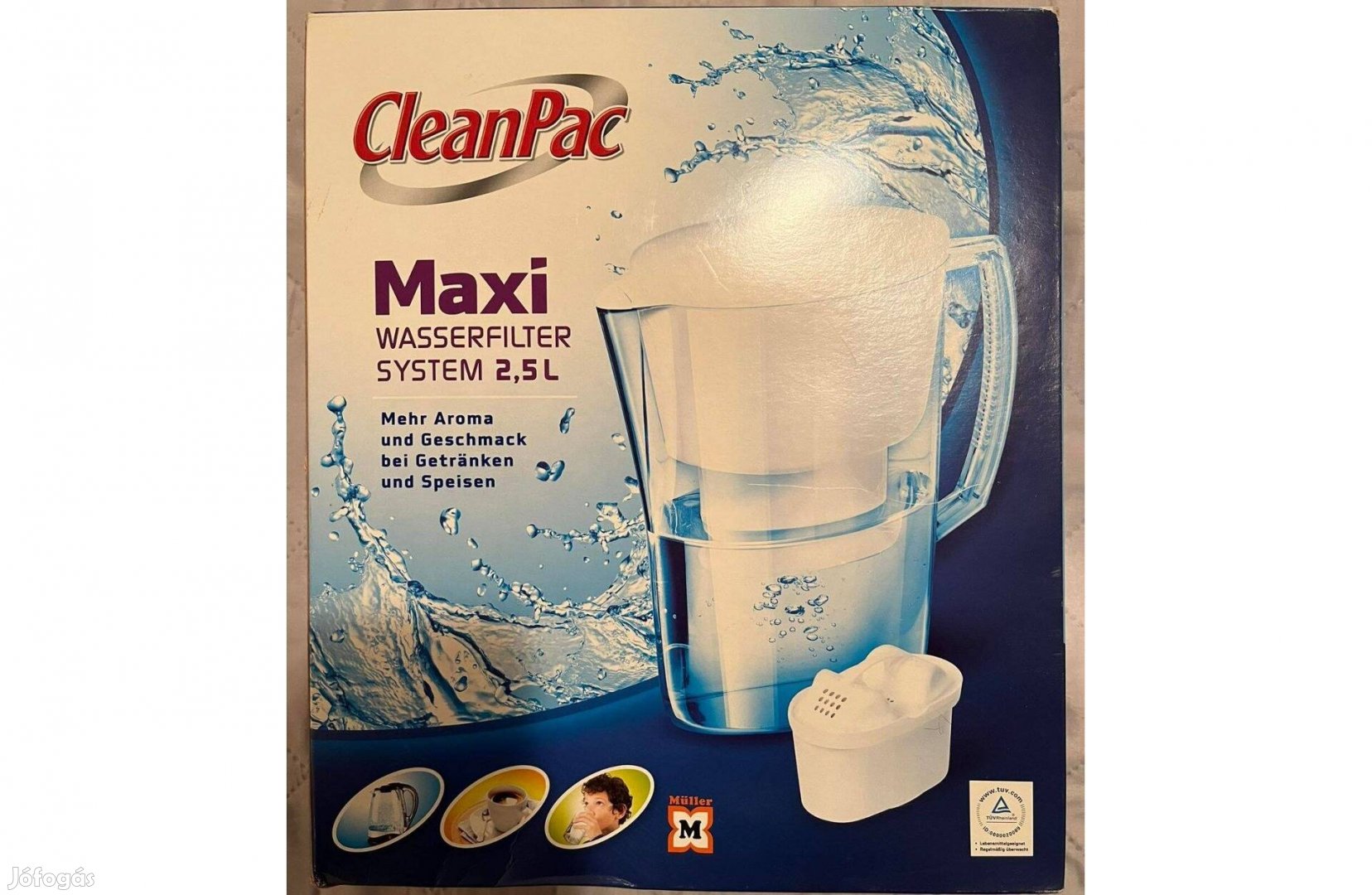 Müller Clean Pac kanna kancsó Maxi vízszűrő rendszer (+ patron)