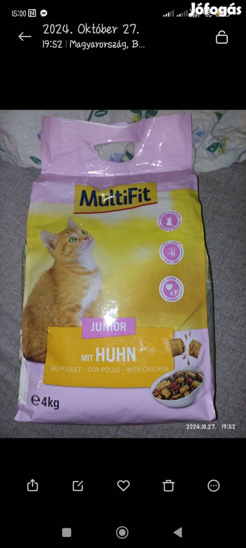 Multifit 4kg Junior csirke ízű cicáknak