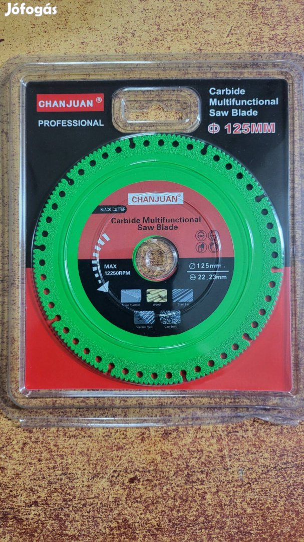 Multifunkciós gyémántbevonatos karbid vágókorong 125mm Mindent vág!