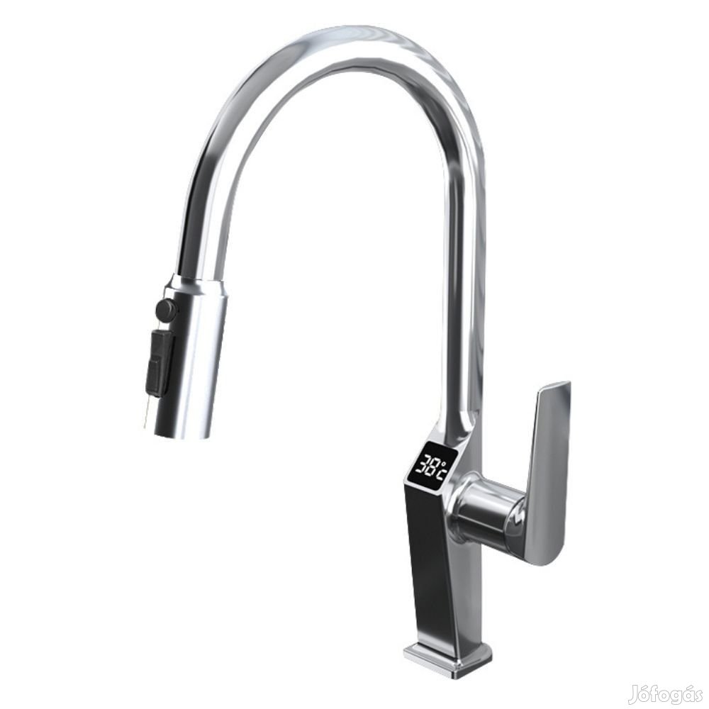 Multifunkciós smart mosogató csaptelep Vízhőfok kijelzés