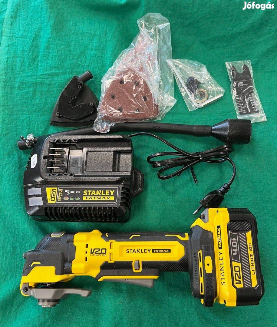 Multivágó Stanley Sfmce510 akkuval és töltővel