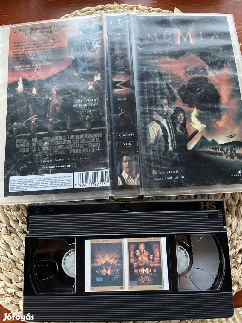 Múmia 1,2 vhs.   