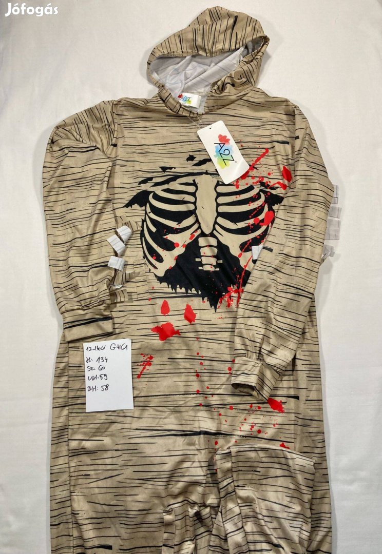 Múmia jelmez, halloween jelmez 12-14 év GH61