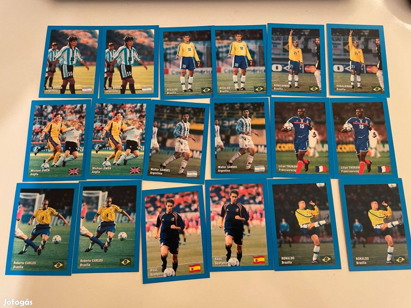 Mundial focis memóriakártya játék