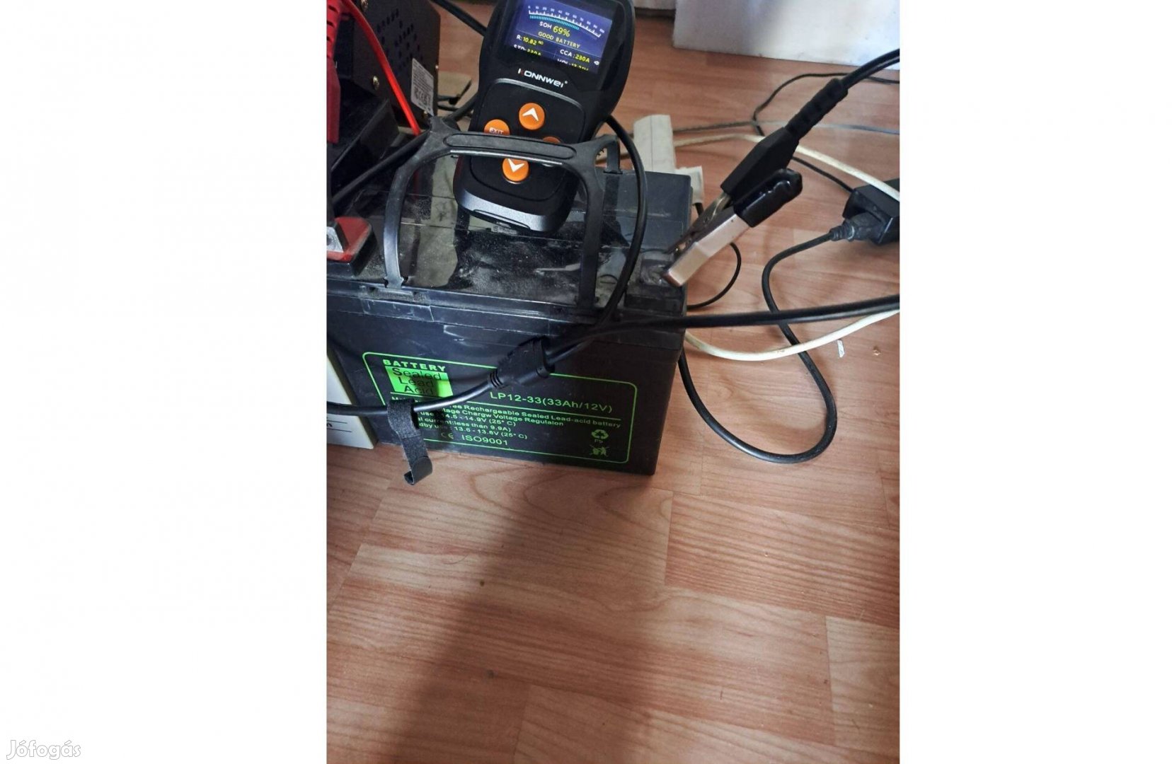 Munka akkumulátor, játékba, szünetmentesbe, kerekesszékbe, 69% os