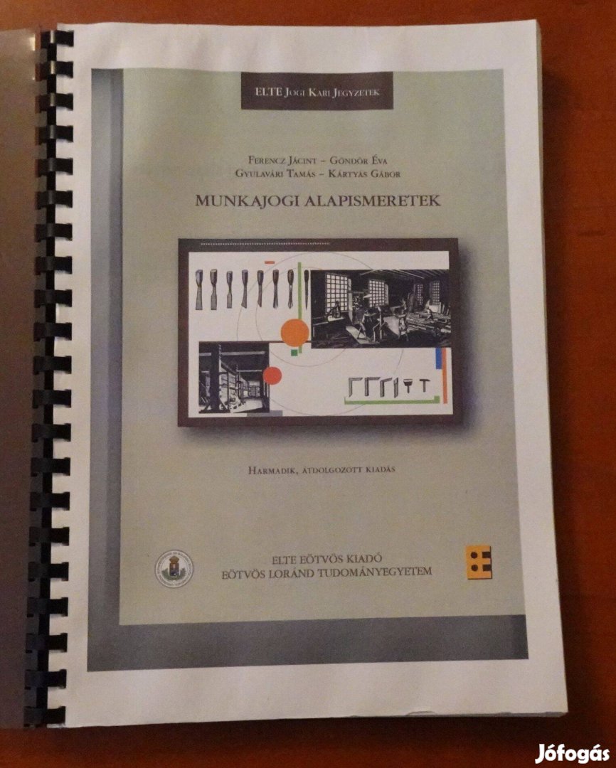 Munkajogi alapismeretek egyetemi jegyzet