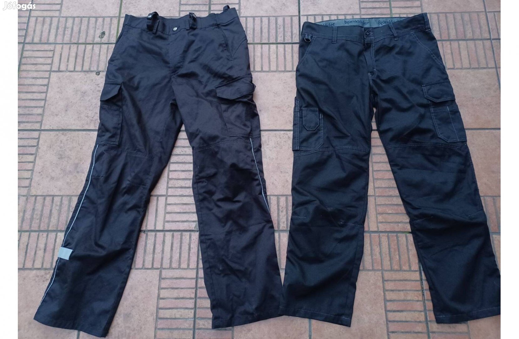 Munkás nadrág fekete munkásnadrág új M L 2db