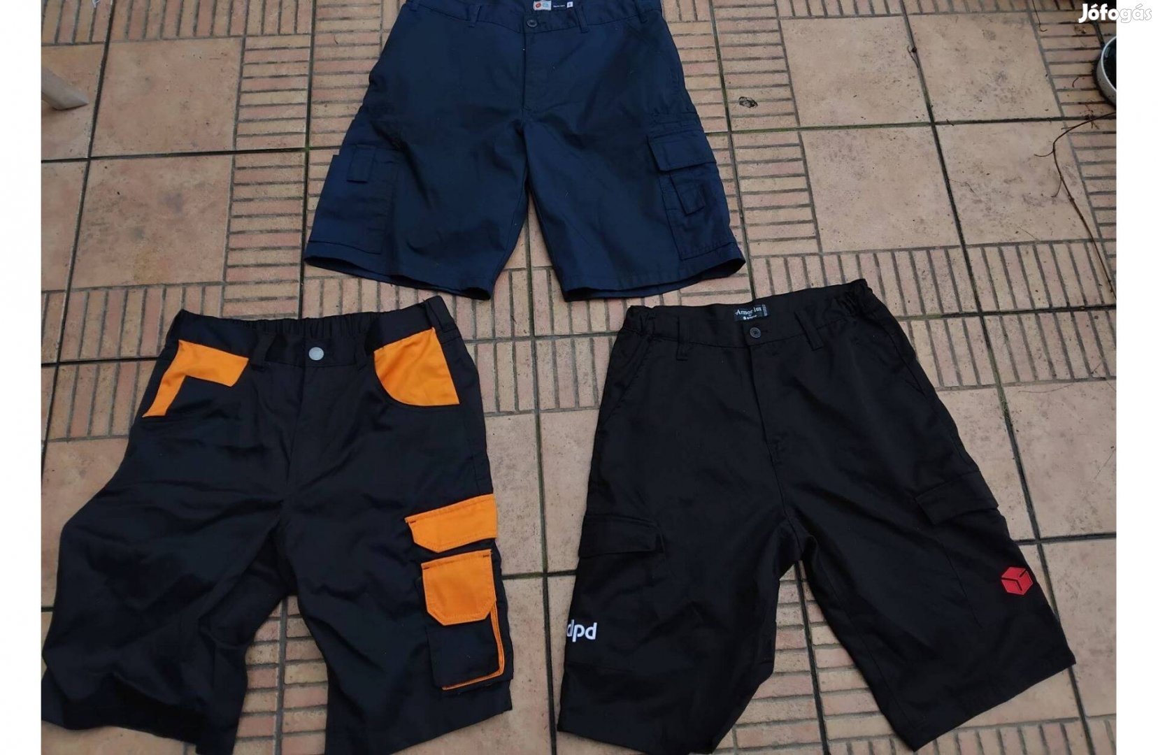 Munkás rövidnadrág munkásnadrág S M 3db