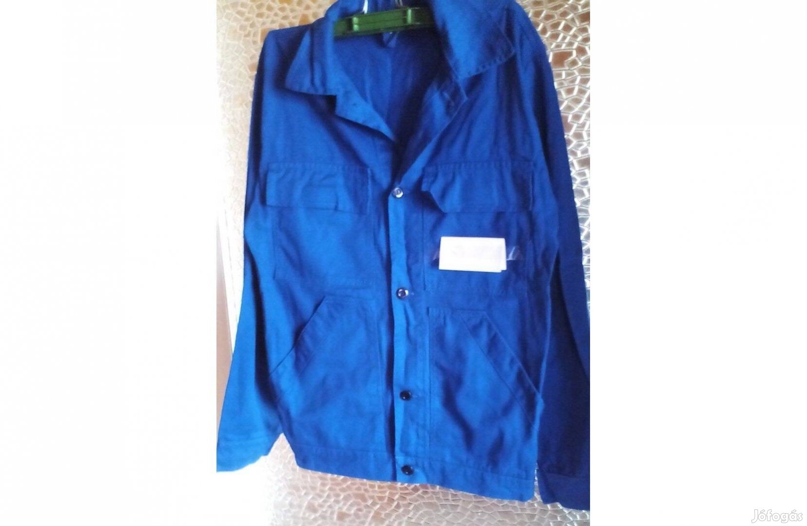Munkáskabát elől gombos újszerű L-es