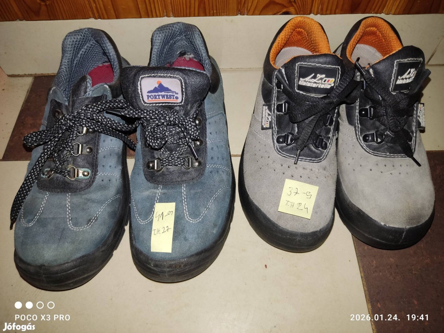 Munkavédelmi velúr félcipő