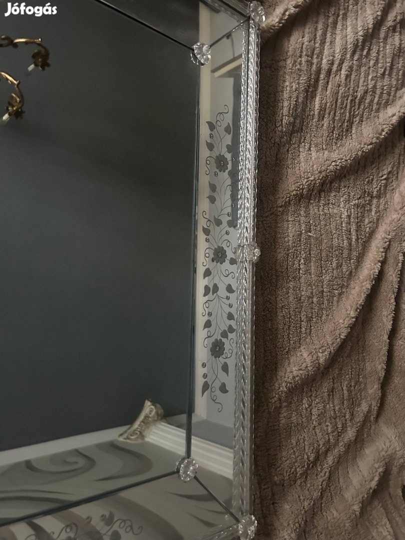 Muránó stílusú díszített falitükör