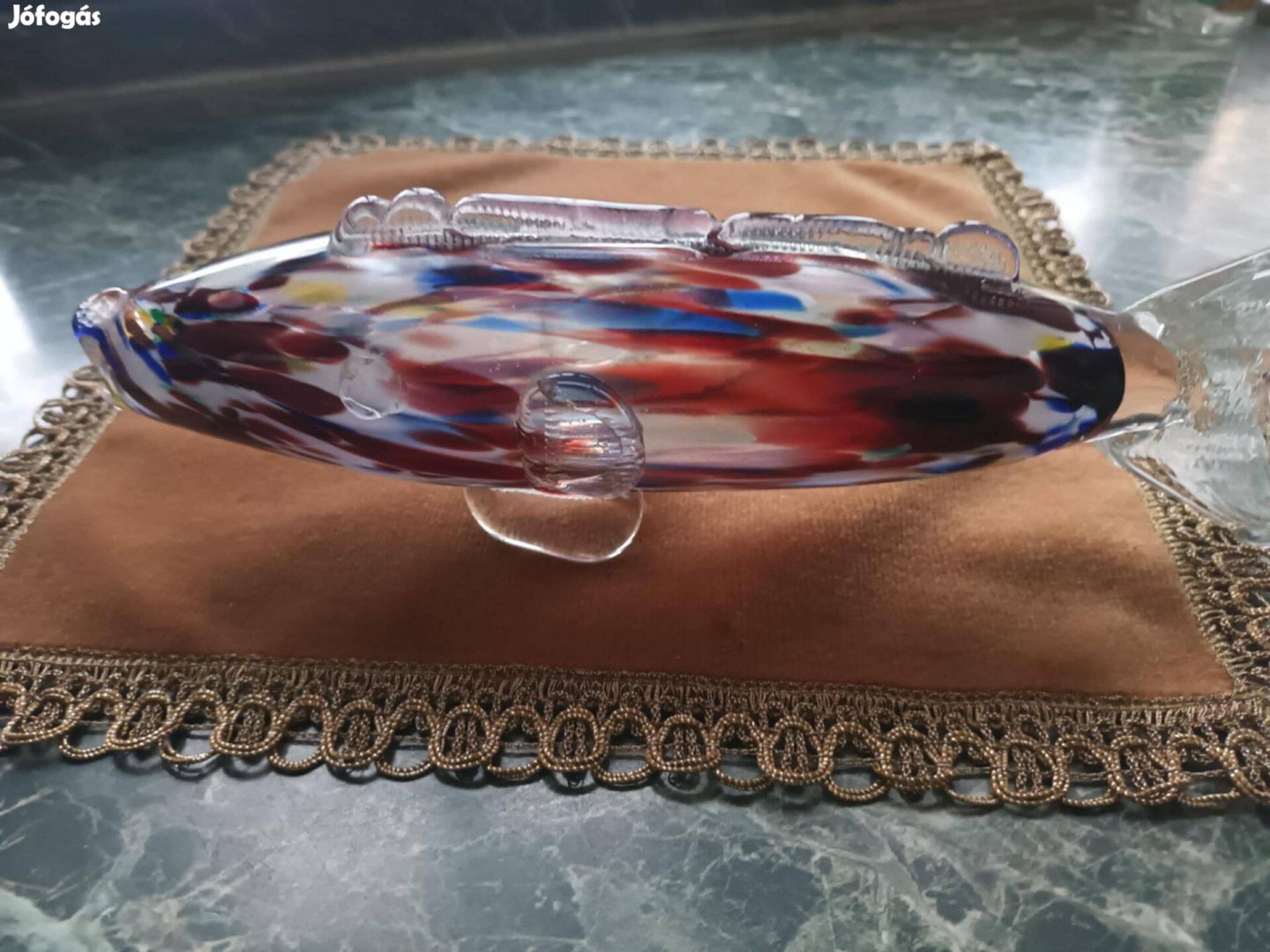 Muránói üveg hal eladó