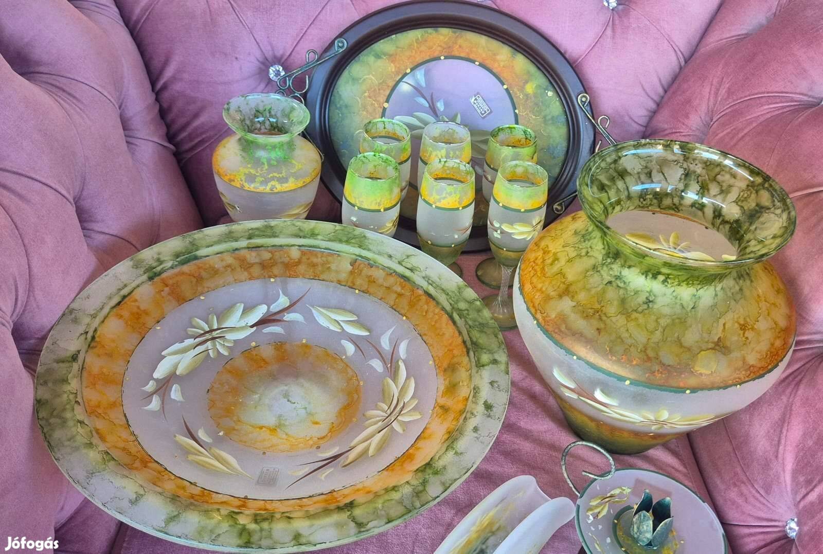 Muránói üveg készlet eladó