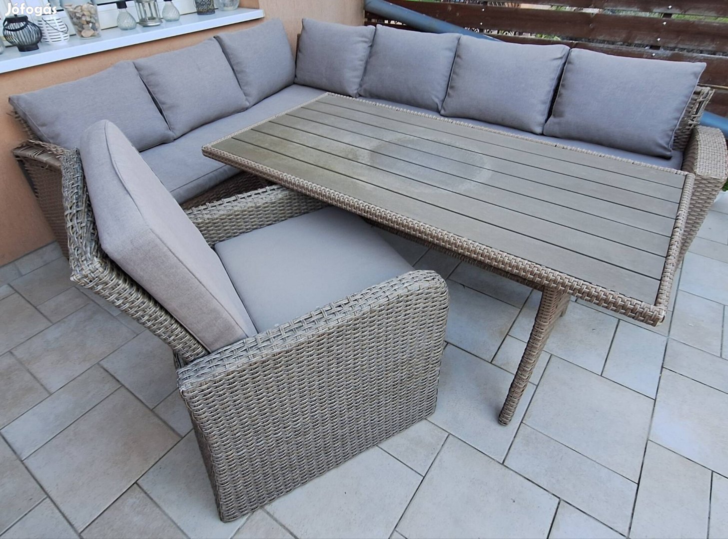Műrattan kerti ülőgarnitúra