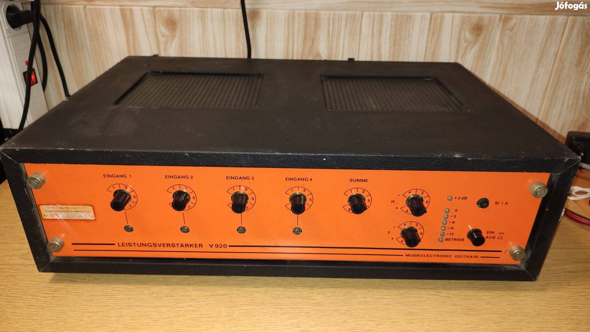 Musikelectronic Geithain V920 nagyon nehéz, régi keverőerősítő