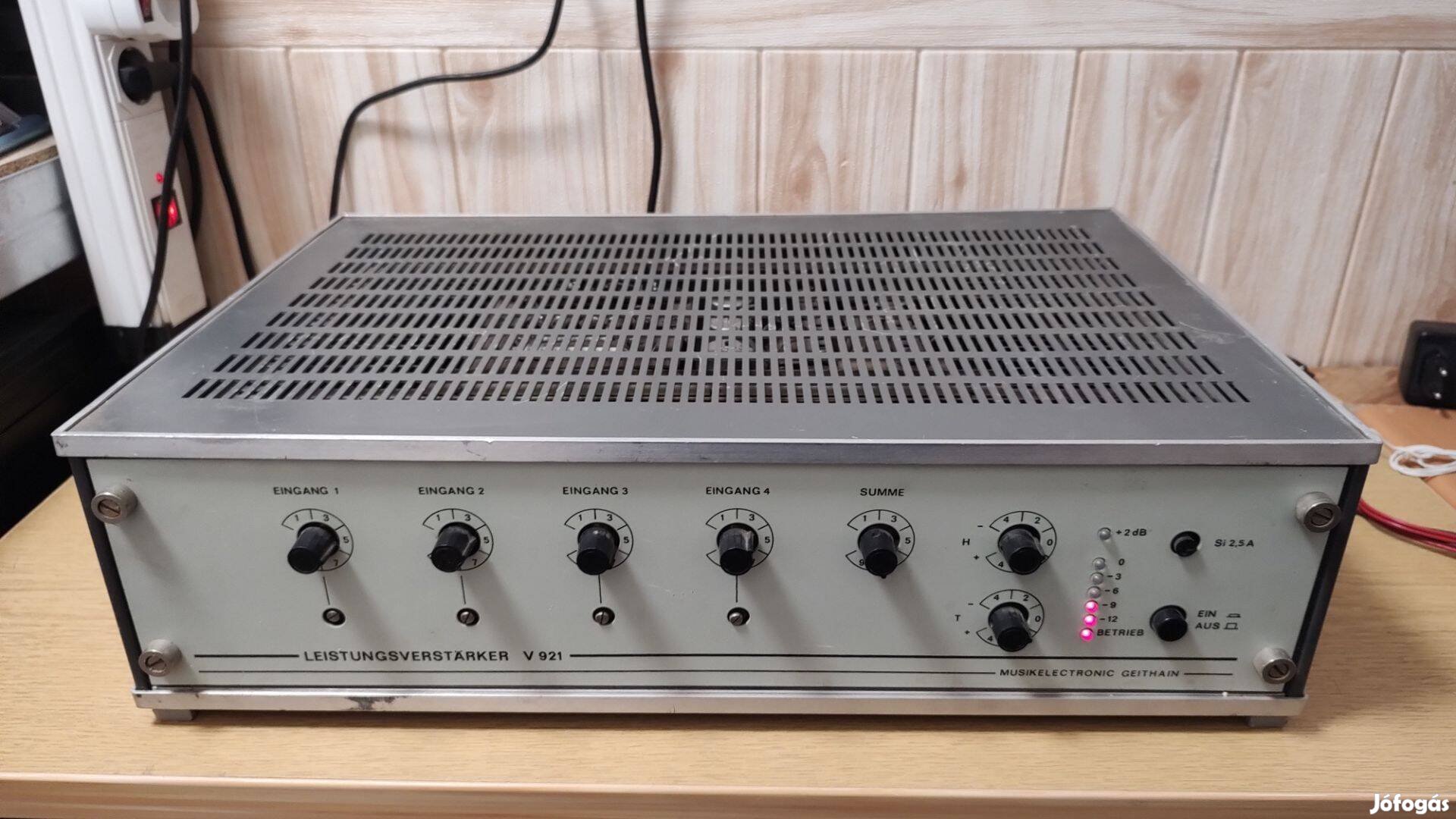 Musikelectronic Geithain V921 nagyon nehéz,régi zenekari keverőerősítő