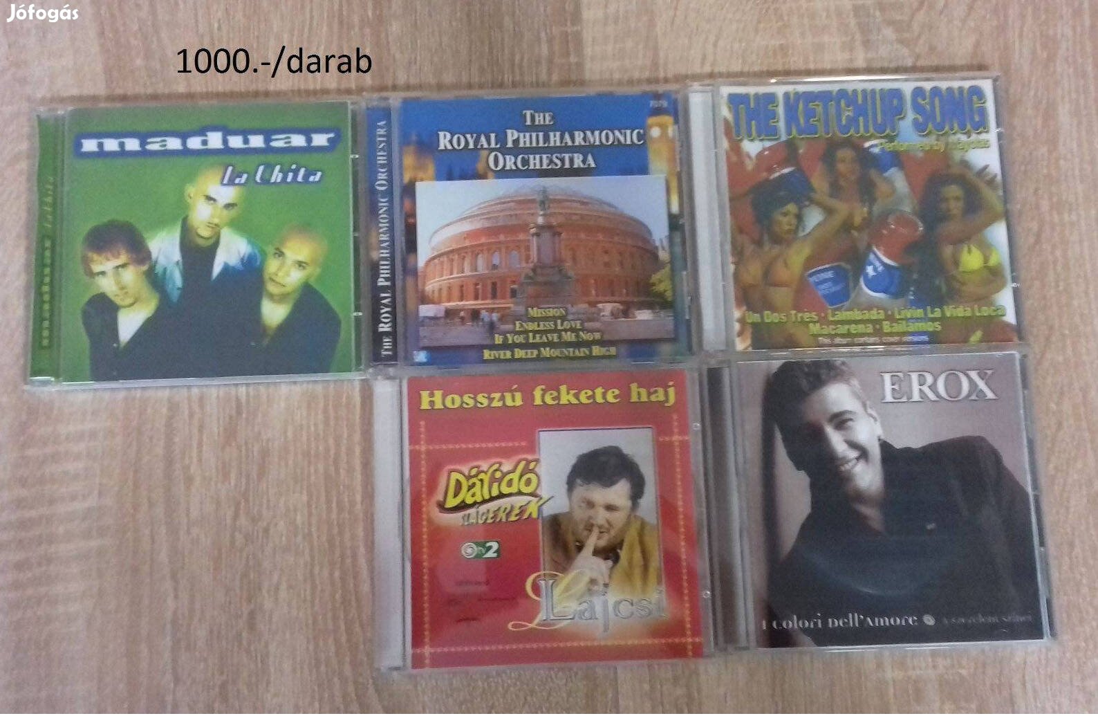 Műsoros, vegyes zenei CD lemezekdáridó, Erox, Maduar, DJ