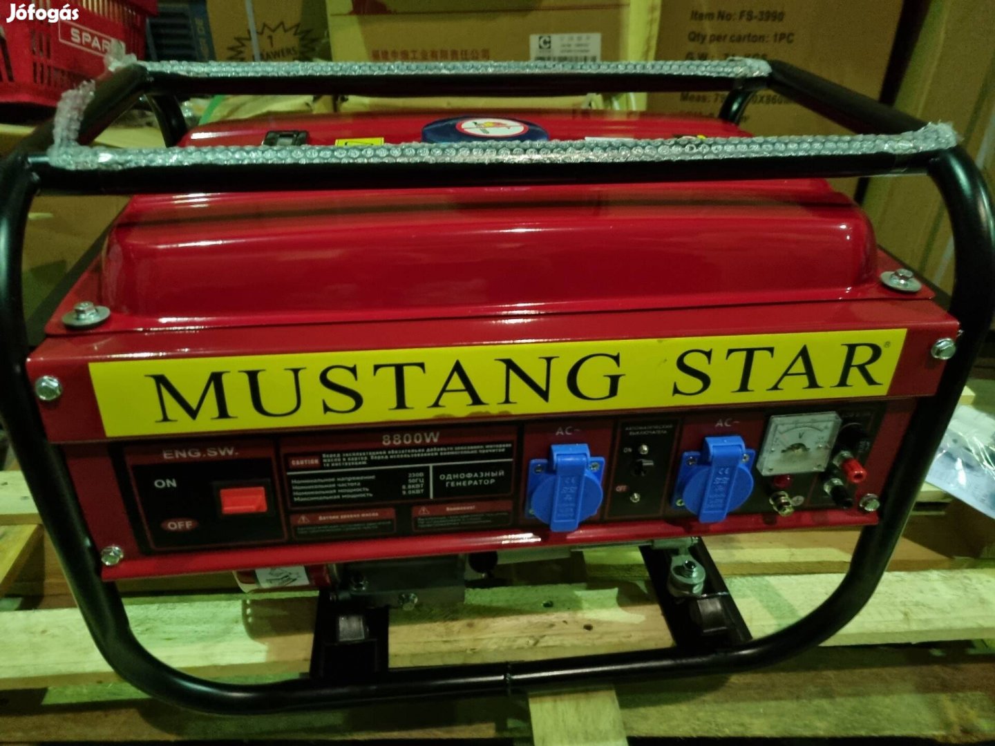 Mustang 220V áramfejlesztő generátor 8800W Új