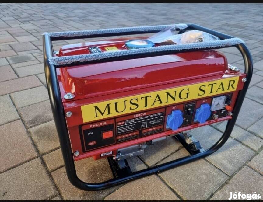 Mustang 220V áramfejlesztő generátor 8800W Új generátor